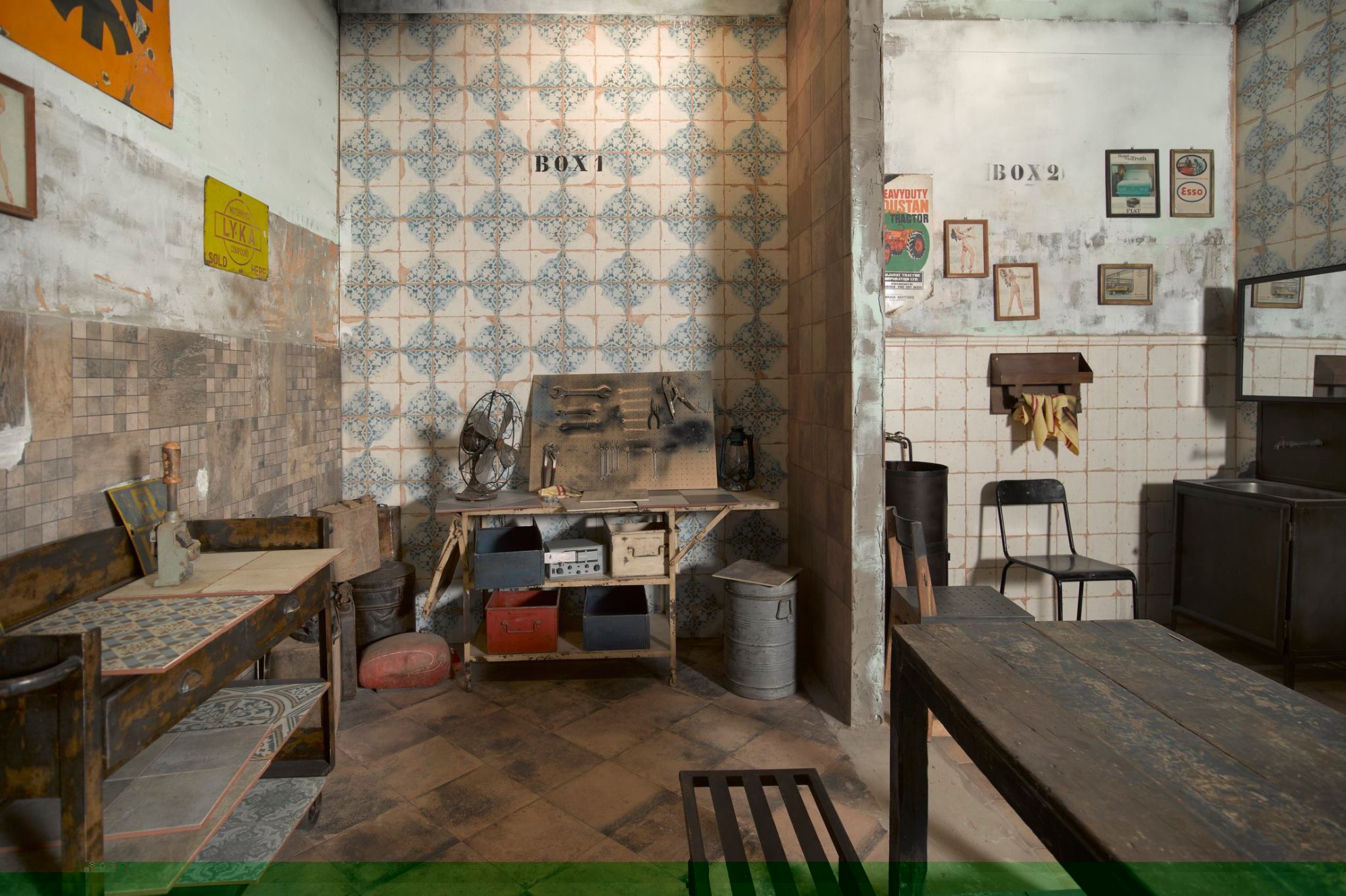 Stand de la empresa de azulejos Peronda para la feria Cevisama de 2016, realizado por Robles Project Factory.