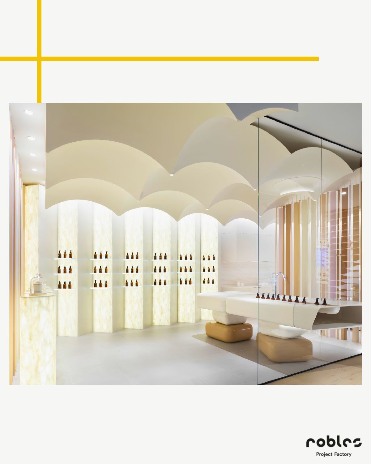 Nueva boutique Wolford en El Corte Inglés Puerto Banús (Marbella, España) realizada por Robles Project Factory.