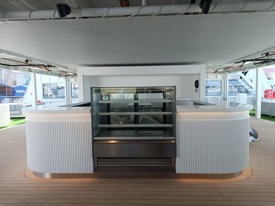 Set Sail in Style with a Terrace Bar for Your Boat, Ferry, or Yacht