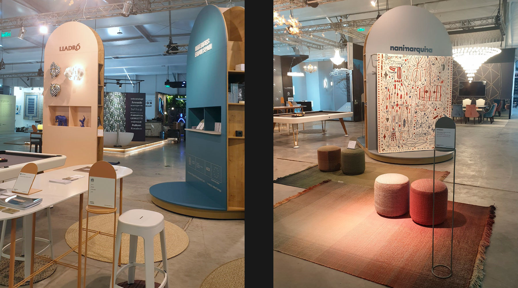 Exposición de la marca Interiors from Spain en Dubai, realizada por Robles Project Factory
