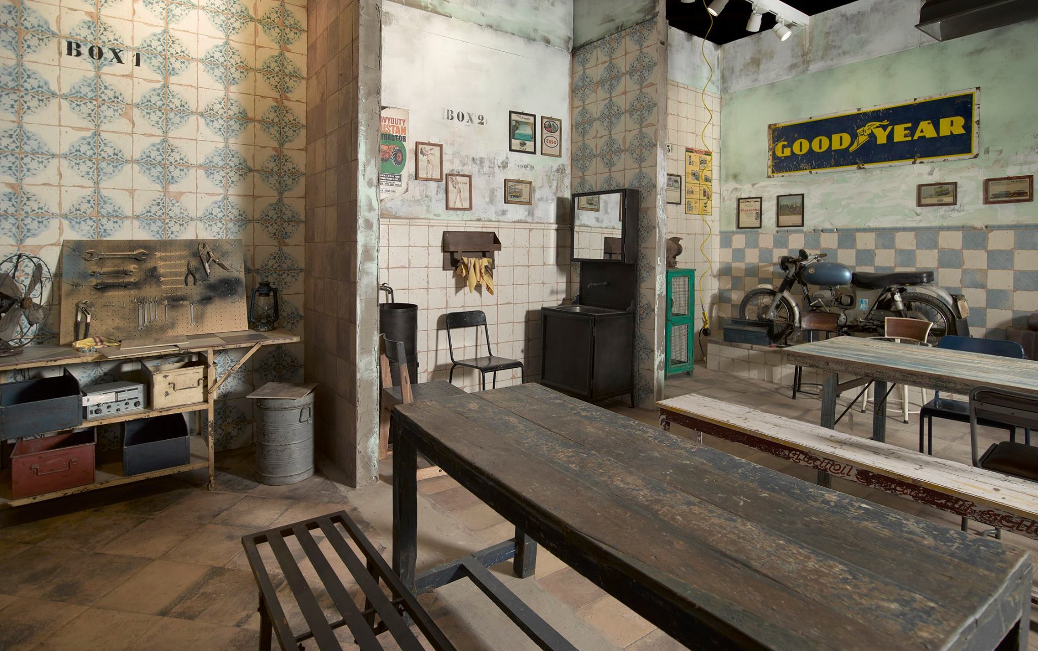 Stand de la empresa de azulejos Peronda para la feria Cevisama de 2016, realizado por Robles Project Factory.